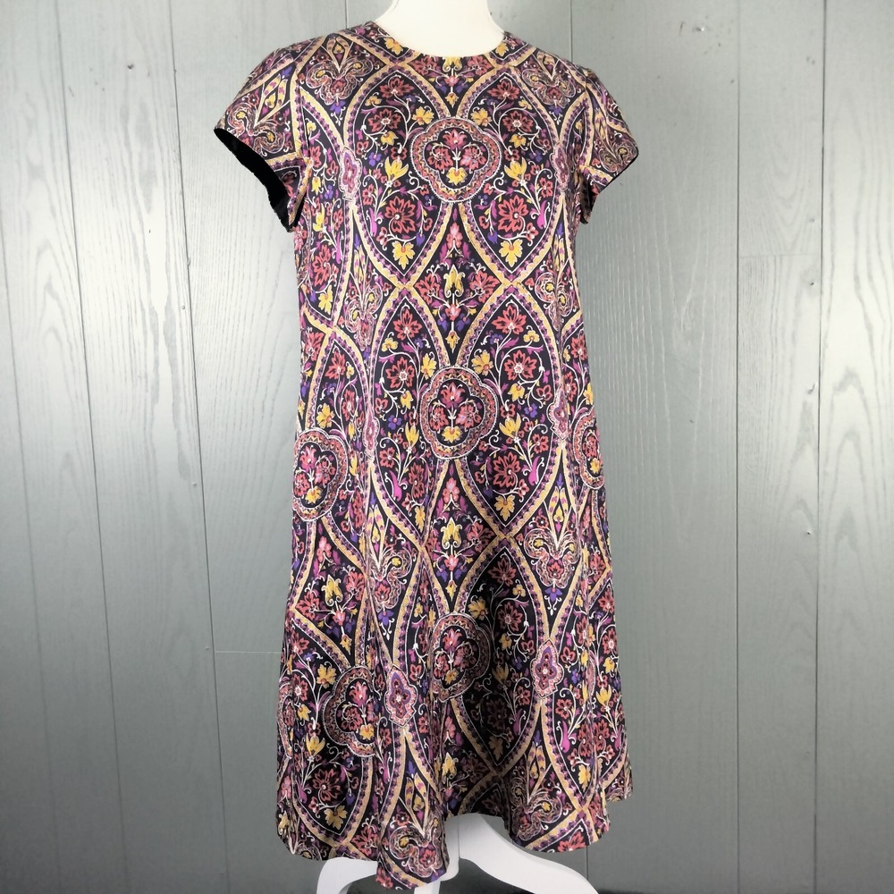 NWT J McLaughlin‎ Dress XS Red 100% Silk Estate Garden Wedding Guest Paisley